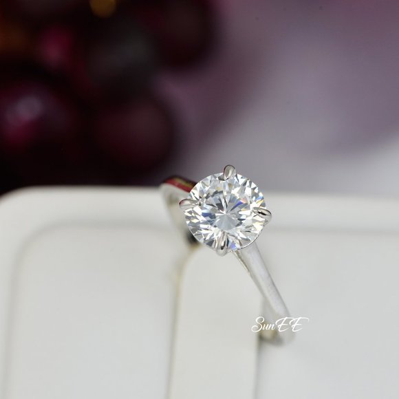 New 2ct Lab Diamond Solitaire Engagement Ring - Picture 2 of 4
